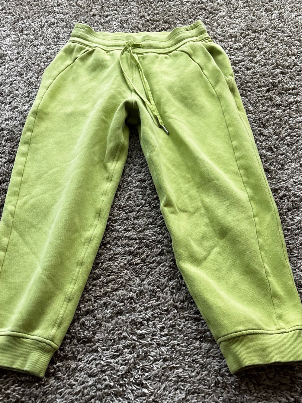 lululemon athletica women Lime Green Jogger Sweatpants 6
